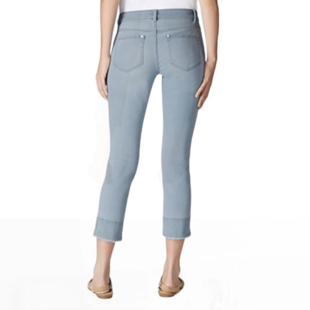 CLEARANCE!!! J.Jill Light Blue Authentic Fit Cropped Jean Size 12 - Picture 5 of 13